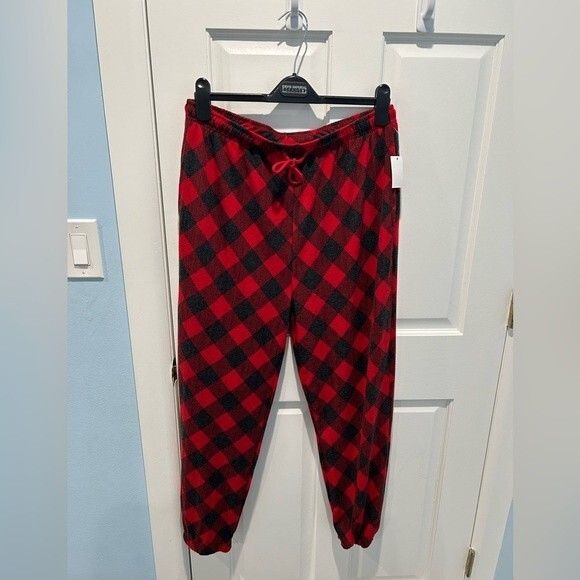 NEW Friends TV Show Logo MEN Jogger Pants Red&Black Size XL - Picture 1 of 4